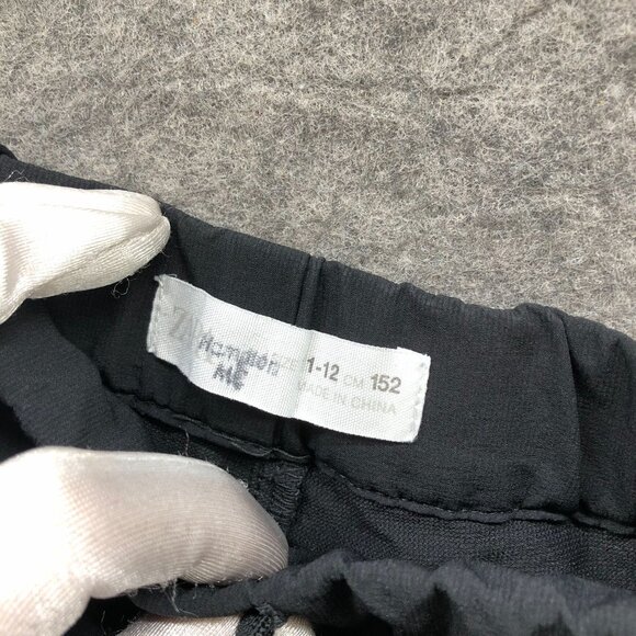 Zara Boys 11-12 Cargo Jogger Pants Black Performance Nylon Active - Picture 6 of 7